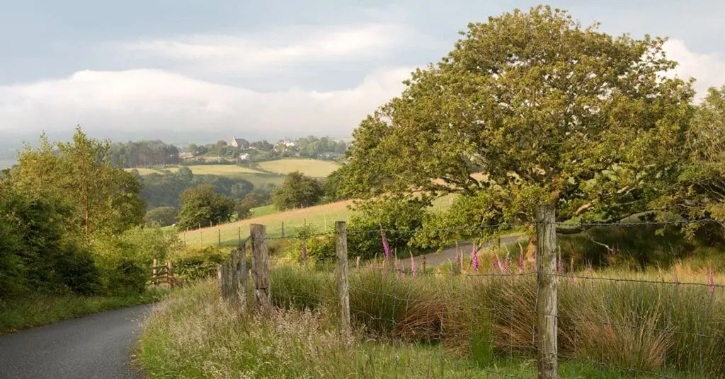 A Welsh countryside scene in Snowdonia